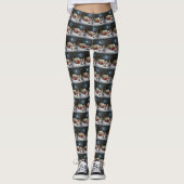 Winter Grote Deen Caravan Kerstavontuur Leggings (Voorkant)