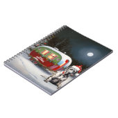 Winter Grote Deen Caravan Kerstavontuur Notitieboek (Linkerzijde)