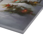 Winter Grote Deen Caravan Kerstavontuur Snijplank (Hoek)