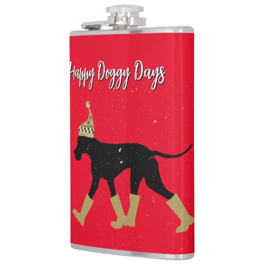 Winter Grote Deen en Tekst Heupfles (Links)