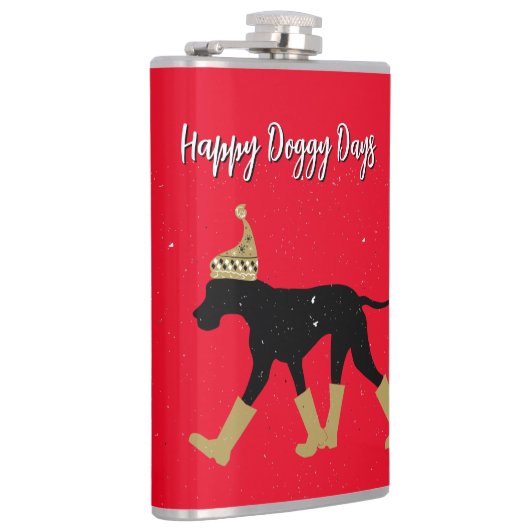 Winter Grote Deen en Tekst Heupfles (Rechts)