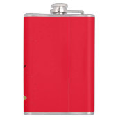 Winter Grote Deen en Tekst Heupfles (Achterkant)