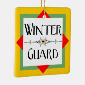 Winter Guard Gold Block Keramisch Ornament (Rechts)