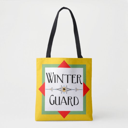 Winter Guard Gold Block Tote Bag (Voorkant)