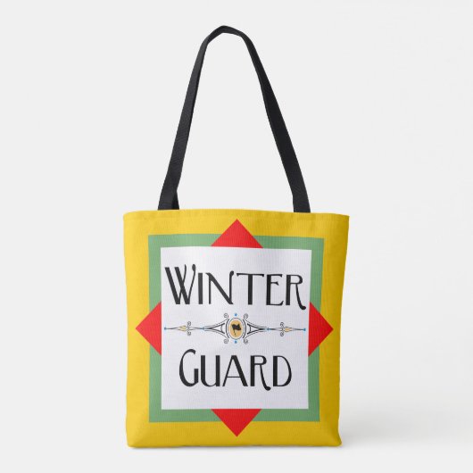 Winter Guard Gold Block Tote Bag (Achterkant)