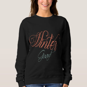 Winter Guard Script Word Art Trui