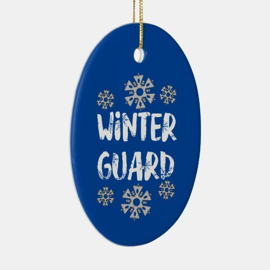 Winter Guard Snowflake Ceramic Ornament (Rechts)