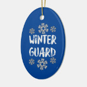 Winter Guard Snowflake Ceramic Ornament (Links)