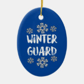 Winter Guard Snowflake Ceramic Ornament (Voorkant)