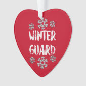 Winter Guard Snowflake Ceramic Ornament (voorkant)