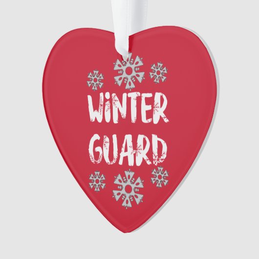 Winter Guard Snowflake Ceramic Ornament (voorkant)