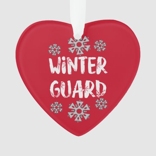 Winter Guard Snowflake Ceramic Ornament (voorkant)