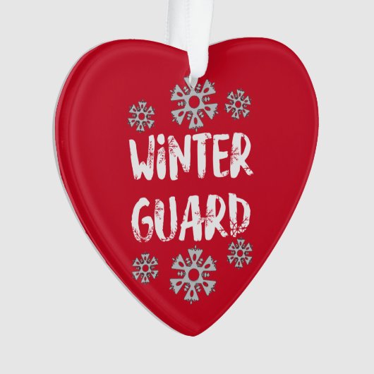 Winter Guard Snowflake Ceramic Ornament (voorkant)