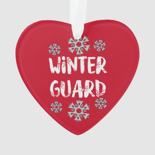 Winter Guard Snowflake Ceramic Ornament (achterkant)