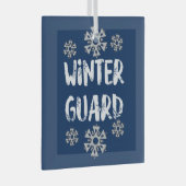 Winter Guard Snowflake Glas Ornament (Voorkant Rechts)