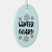 Winter Guard Snowflake Keramisch Ornament (Rechts)
