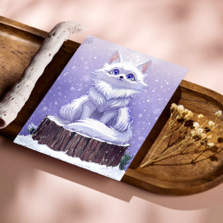 Winter Guardian : Sfeervolle poolvos in het wild Perfect Poster