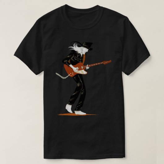 Winter Guitar Johnny Classic T-Shirt (Design voorkant)