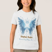 Winter Halo Guardian – Personalized  Tri-Blend Shirt (Voorkant)