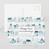 Winter Happy Home Jubileum Realty Briefkaart (Voorkant / Achterkant)