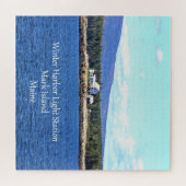 Winter Harbor Light Station Jigzaag Puzzle Legpuzzel (Horizontaal)