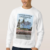 Winter Harbor Lighthouse, Maine Sweatshirt (Voorkant)