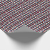 Winter Harbor Plaid Cadeaupapier (Hoek)