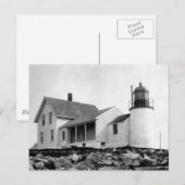 Winter Harbour-vuurtoren Briefkaart (Voorkant / Achterkant)