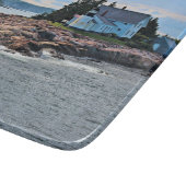 Winter Harbour-vuurtoren, Maine Cutting Board Snijplank (Hoek)