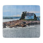 Winter Harbour-vuurtoren, Maine Cutting Board Snijplank (Voorkant)