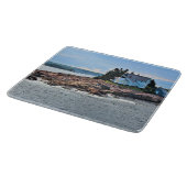 Winter Harbour-vuurtoren, Maine Cutting Board Snijplank (Hoek)