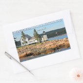 Winter Harbour-vuurtoren, Maine Rechthoekige Sticker (Envelop)