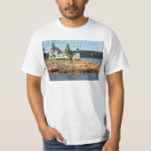 Winter Harbour-vuurtoren, Maine T-shirt (Voorkant)