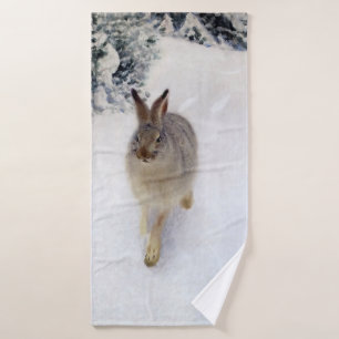Winter Hare (Rabbit), Bruno Liljefors Badhanddoek