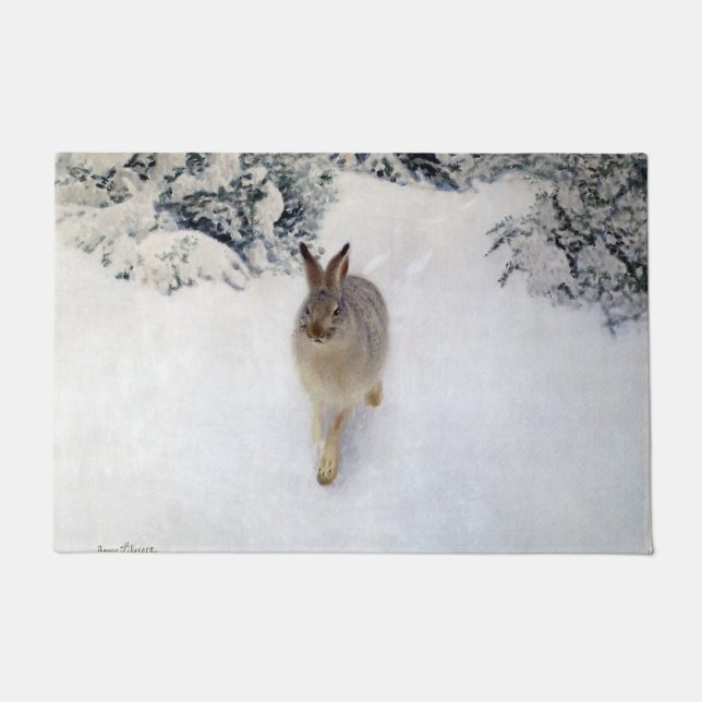Winter Hare (Rabbit), Bruno Liljefors Deurmat (Voorkant)