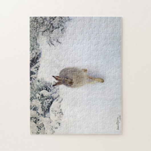 Winter Hare (Rabbit), Bruno Liljefors Legpuzzel (Verticaal)