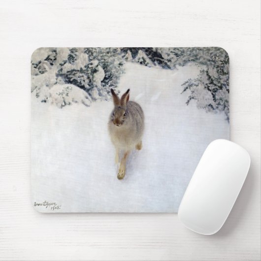 Winter Hare (Rabbit), Bruno Liljefors Muismat (Met muis)