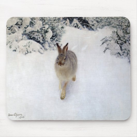 Winter Hare (Rabbit), Bruno Liljefors Muismat (Voorkant)