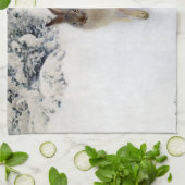 Winter Hare (Rabbit), Bruno Liljefors Theedoek (Gevouwen)