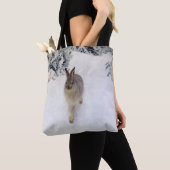 Winter Hare (Rabbit), Bruno Liljefors Tote Bag (Dichtbij)