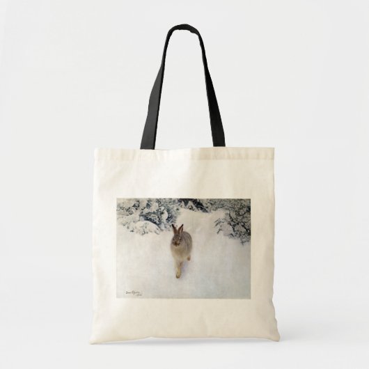 Winter Hare (Rabbit), Bruno Liljefors Tote Bag (Voorkant)