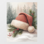 Winter Hat Window Cling Raamsticker (Vel)