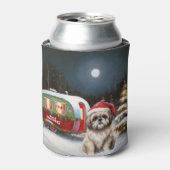 Winter Havanese Caravan Kerstavontuur Blikjeskoeler (Blikje Voorkant)