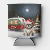 Winter Havanese Caravan Kerstavontuur Blikjeskoeler (Voorkant)