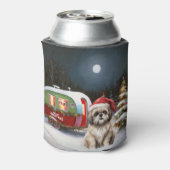 Winter Havanese Caravan Kerstavontuur Blikjeskoeler (Blikje Achterkant)