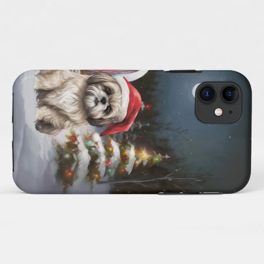 Winter Havanese Caravan Kerstavontuur Case-Mate iPhone Case (Achterkant (horizontaal))
