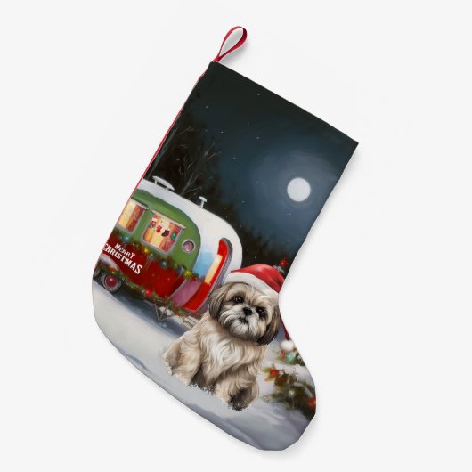Winter Havanese Caravan Kerstavontuur Kleine Kerstsok (Voorkant (Hangend))