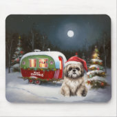 Winter Havanese Caravan Kerstavontuur Muismat (Voorkant)