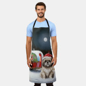 Winter Havanese Caravan Kerstavontuur Schort (Gedragen)