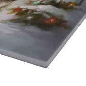 Winter Havanese Caravan Kerstavontuur Snijplank (Hoek)